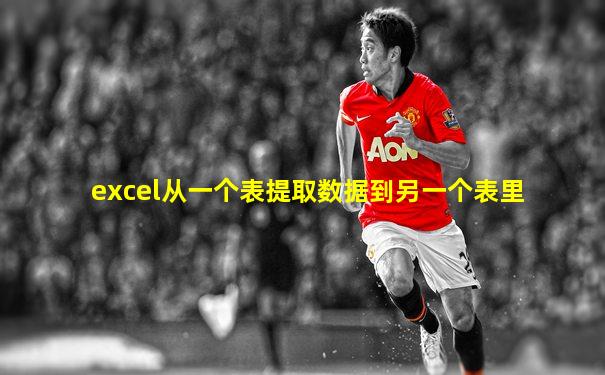 excel从一个表提取数据到另一个表里