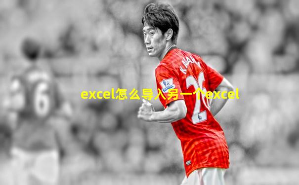 excel怎么导入另一个excel