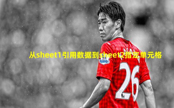 从sheet1引用数据到sheet2指定单元格