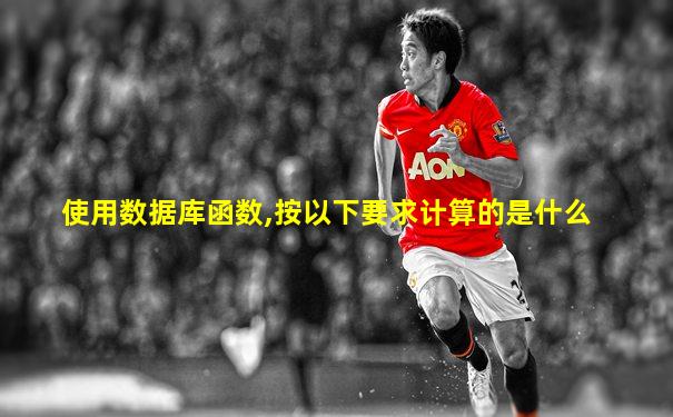 使用数据库函数,按以下要求计算的是什么