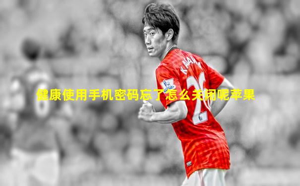 健康使用手机密码忘了怎么关闭呢苹果