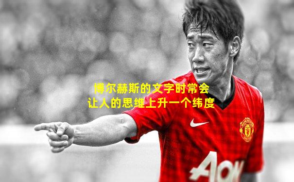 博尔赫斯的文字时常会让人的思维上升一个纬度