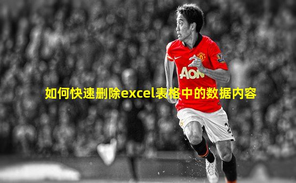 如何快速删除excel表格中的数据内容
