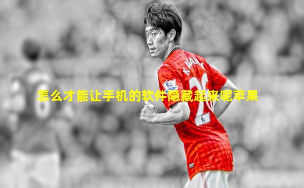 怎么才能让手机的软件隐藏起来呢苹果