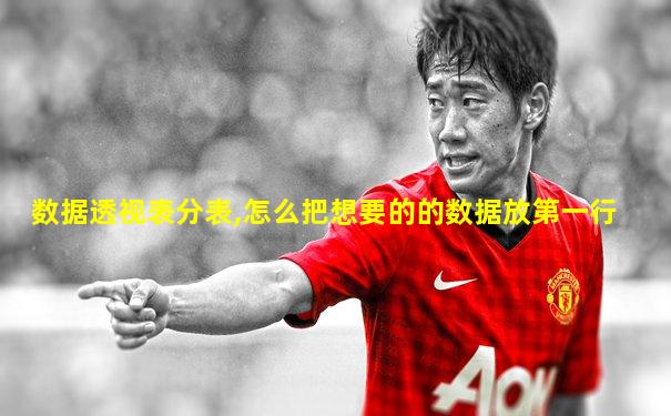 数据透视表分表,怎么把想要的的数据放第一行