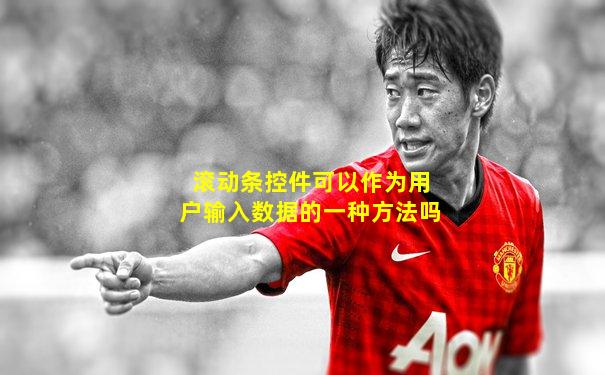 滚动条控件可以作为用户输入数据的一种方法吗