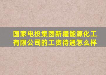 国家电投集团新疆能源化工有限公司的工资待遇怎么样
