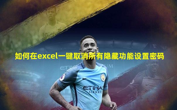 如何在excel一键取消所有隐藏功能设置密码