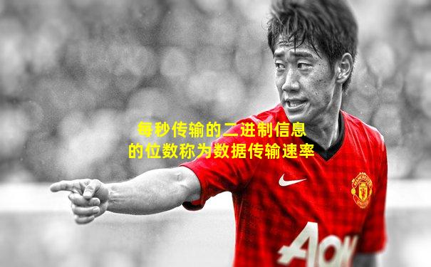 每秒传输的二进制信息的位数称为数据传输速率