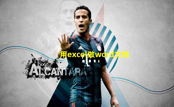 用excel做word文档