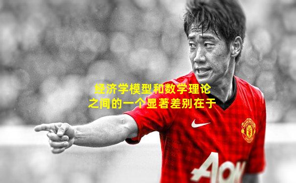 经济学模型和数学理论之间的一个显著差别在于
