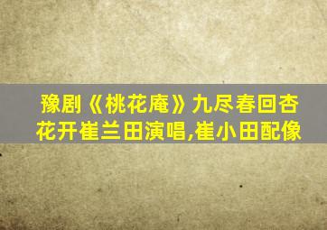 豫剧《桃花庵》九尽春回杏花开崔兰田演唱,崔小田配像
